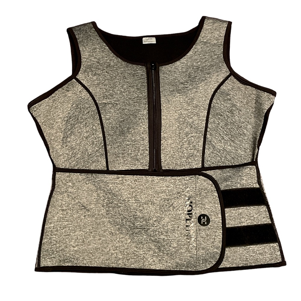 Hoplynn Neoprene Gray Adjustable Sauna Corset Waist Trainer/Body Shape-wear